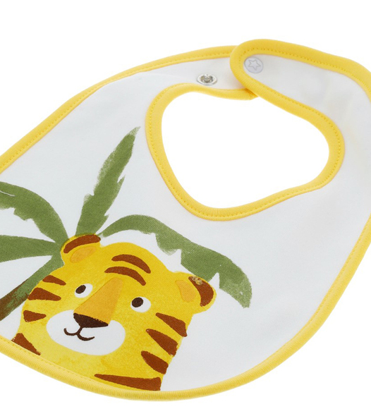 COTTON BIB "BABY TIGER CUB" - Picture 2 of 2